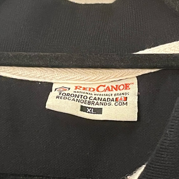 Red Canoe Vintage Boeing Airplane Co Short Sleeve Polo Black Men’s XL (A) - Picture 5 of 10